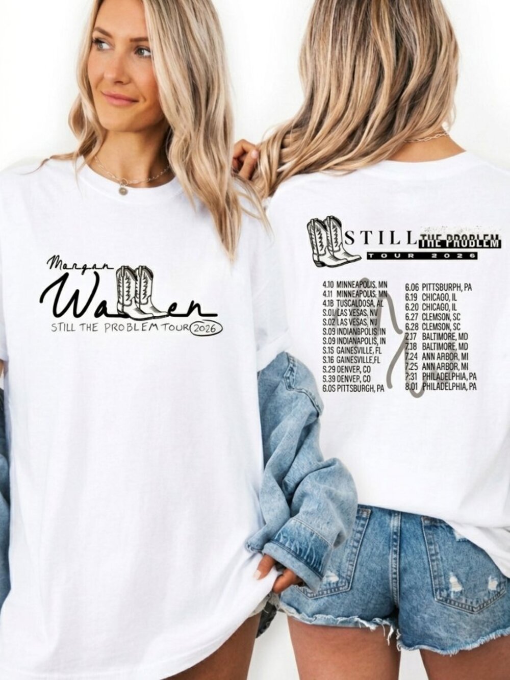 Morgan Wallen Still The Problem Tour 2026 Country Concert Tee Western Y2K